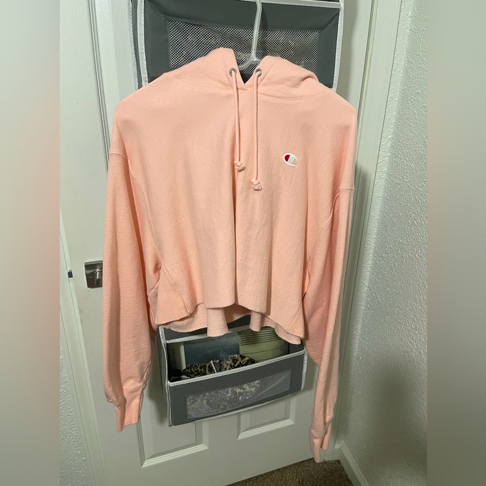 Champion Women's Pink Hoodie Sweater